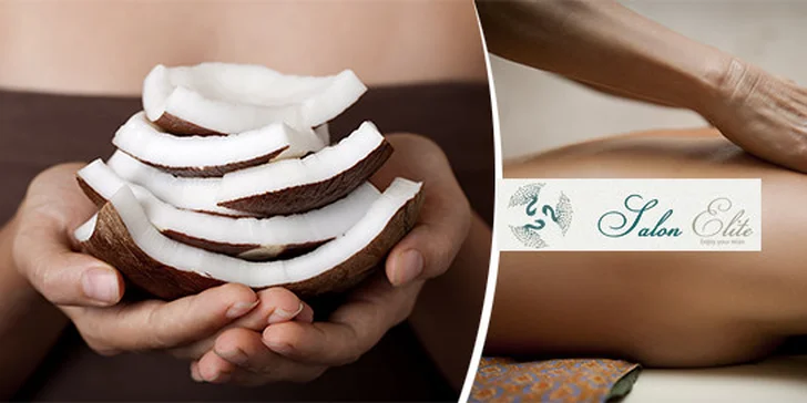 Exotická indonéská Bali aroma kokosová masáž v luxusním salonu Elite