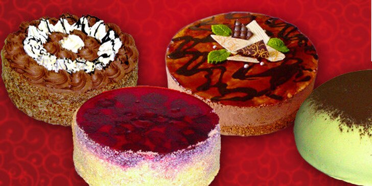 Luxusní dorty z cukrárny Pierot - výběr ze 4 druhů
