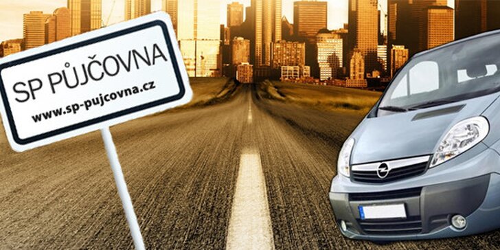 Půjčení 9místného vozidla Opel Vivaro nebo VW Caravelle - v ceně 300 km