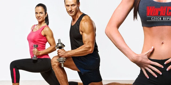 2měsíční permanentka do tří fitness World Class