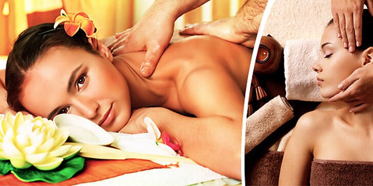 Relaxační masáž obličeje, krku, dekoltu a šíje