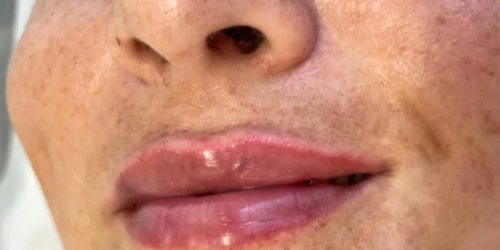 Výsledek výplně rtů je vidět ihned, ale plně se rozvine během cca 3–4 týdnů.