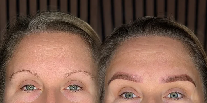 Make-up artistka využívá pokročilé techniky, jako je pudrové obočí, jemné meziřasové linky a aquarelle lips, pro maximálně přirozený a elegantní výsledek.