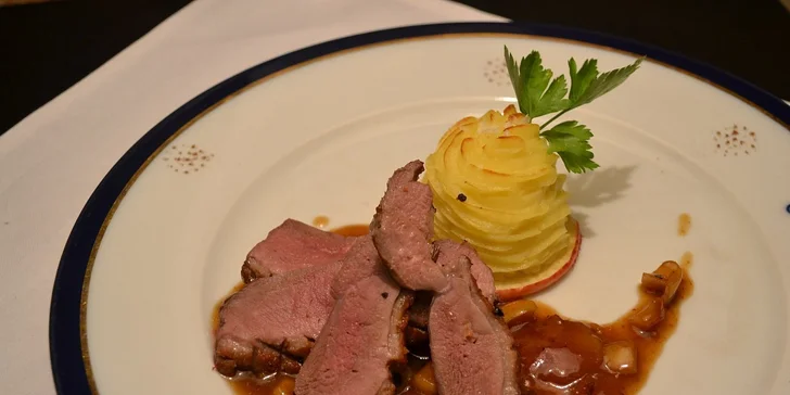 Degustační kachní menu pro dva U Modré Kachničky