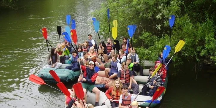 Letní či jarní sjíždění řeky Moravy včetně výbavy
