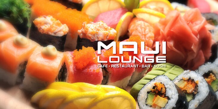 Pravé japonské sushi menu v restauraci Maui Lounge v Mariánských Lázních. Celkem 22 kousků z výborných ingrediencí.