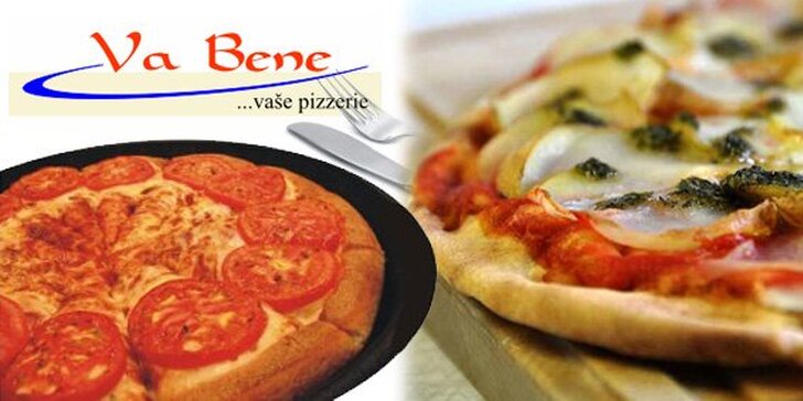 120 Kč za DVĚ vynikající pizzy dle vašeho výběru v pizzerii Va Bene. Margharita, Venezia i Mozzarela. Mamma mia, sleva 50%.