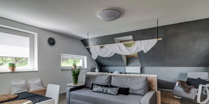 Z butikových apartmá Český ráj si můžete vybrat velké rodinné apartmá Lounge****.