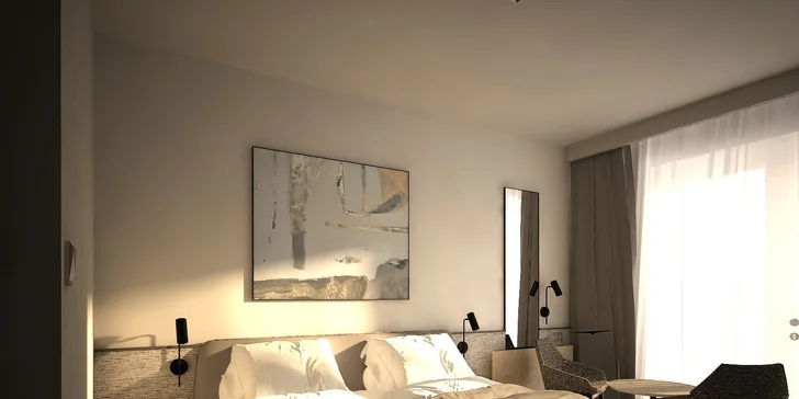Některé pokoje mají také balkon.