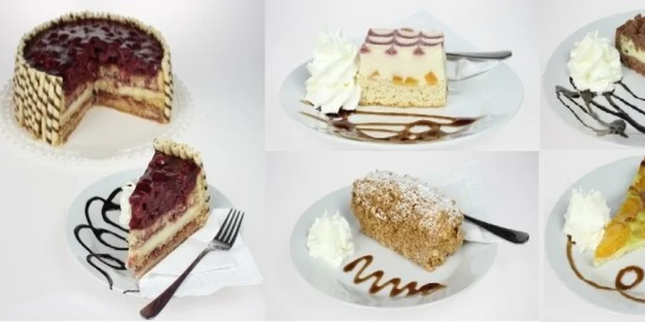 2x vynikající káva Lavazza, 2x zákusek dle vlastního výběru