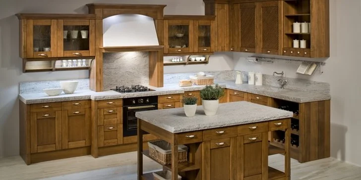 3D návrh designové kuchyně snů a další místnosti