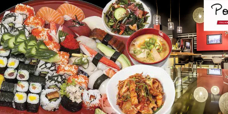 Velkolepé sushi menu pro dva na břehu Labe