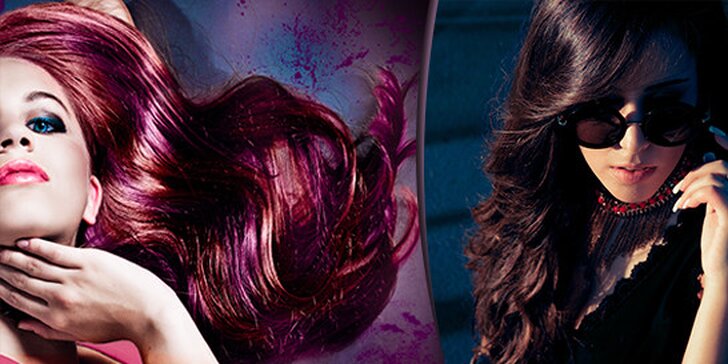 Barvení vlasů velmi kvalitními barvami INOA v Kadeřnickém studiu blízko Náměstí Míru