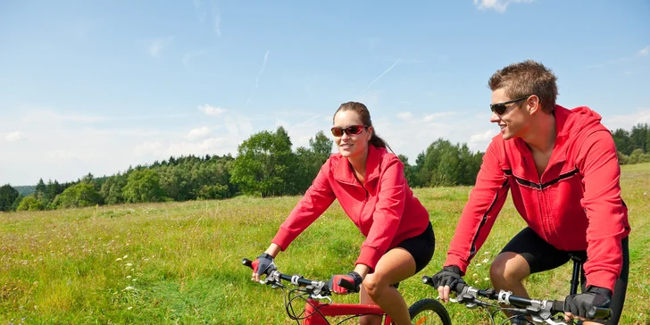 Aktivní dovolená v Jeseníkách v krásném ubytování - kola, nordic walking uprostřed přírody