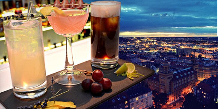 Drink a výhled na Prahu z Žižkovské věže