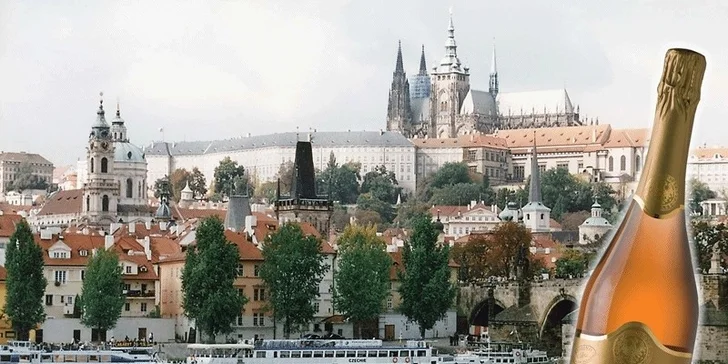 Mimořádná plavba „Na vlnách růžového vína“ v Praze na Vltavě - 2,5 hodiny