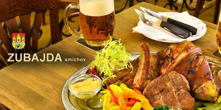 Mix grill a 2 plzně v nové restauraci Zubajda!