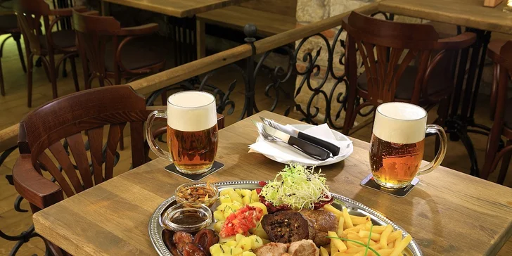 Mix grill a 2 plzně v nové restauraci Zubajda!