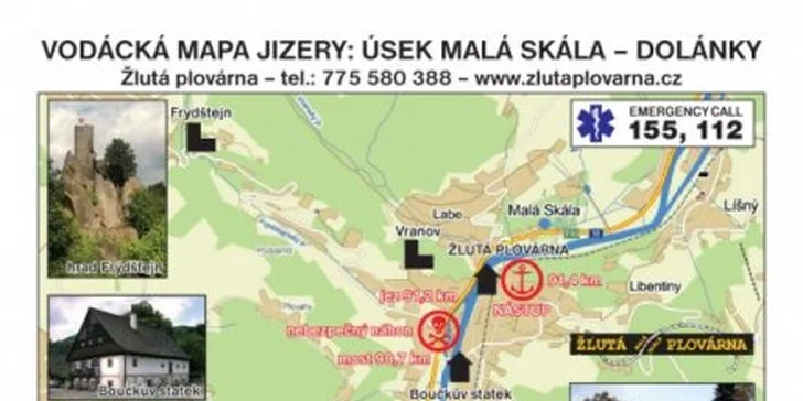 290 Kč za výlet kánoe pro dva lidi mezi Malou Skálou a Dolánky na řece Jizeře. Vyplujte za sny dětství se slevou 50%!