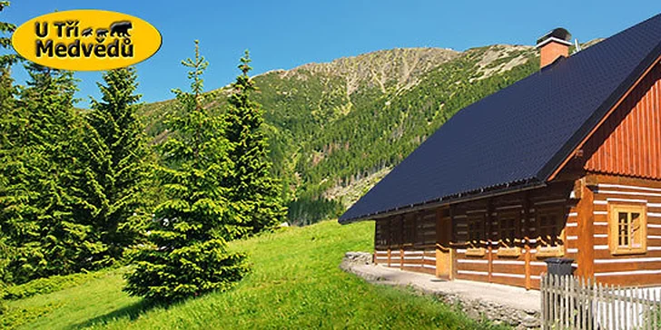 Roubenka v Krkonoších pro celou partu na víkend nebo na 6 dní