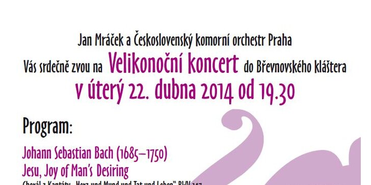 Velikonoční koncert v Břevnovském klášteře