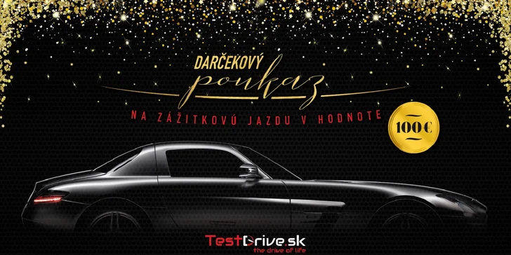 Možnosť zhotovenia darčekového poukazu od TestDrive