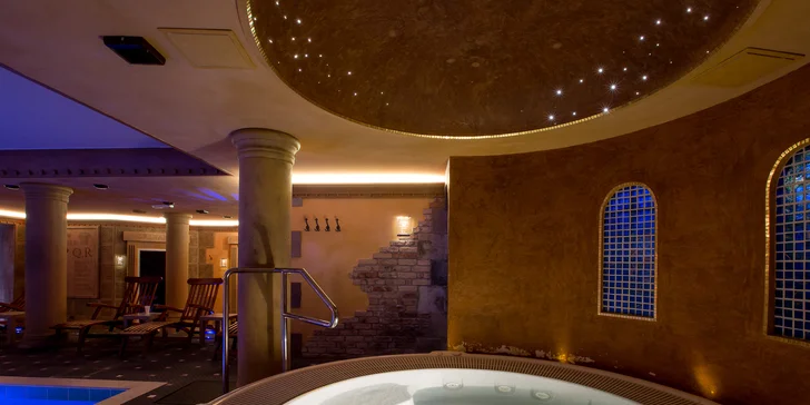 Súčasťou komplexu je aj wellness centrum, do ktorého si môžete zakúpiť vstup zvlášť - aj cez Zľavomat!