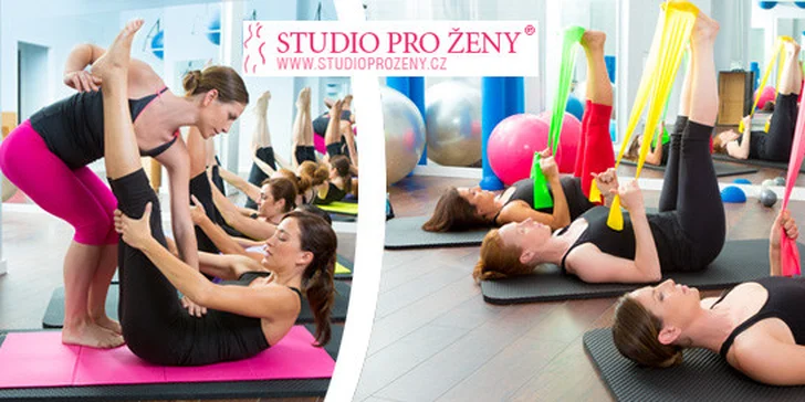 3 lekce oblíbeného Pilates ve Studiu pro ženy v centru Prahy