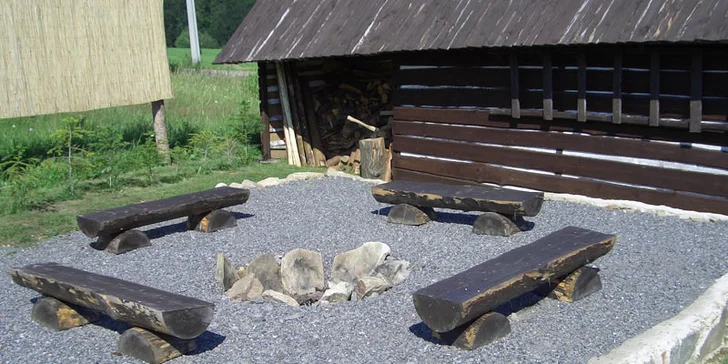 4denní dovolená ve stylové Roubence v Orlických horách až pro 8 osob