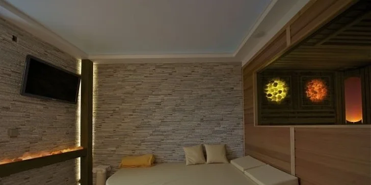Luxusní wellness pro DVA. Tropický déšť, solná inhalace, finská sauna, vířivka atd. Naprosté soukromí se slevou 53 %!