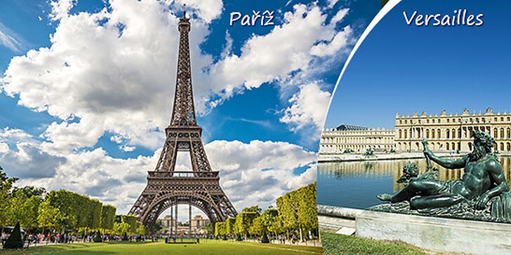 4denní zájezd do Paříže a Versailles vč. ubytování