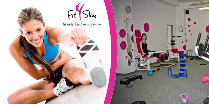 Roční členství v síti fitness center pro ženy Fit4Slim