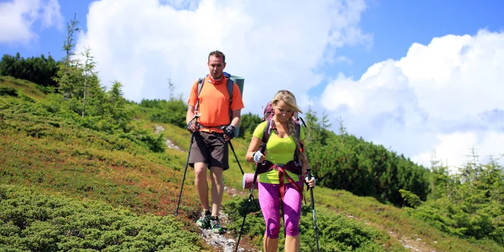 Aktivní dovolená v Jeseníkách v krásném ubytování - kola, nordic walking uprostřed přírody
