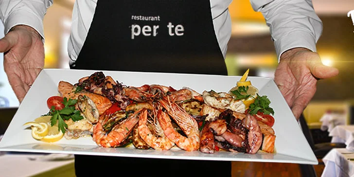Grilované dary moře (1000 g) v restauraci Per Te