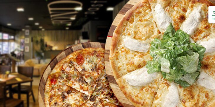 DVĚ libovolné pizzy (32 cm) v restauraci La Fonduta nebo s odvozem až domů. Pochutnejte si po italsku.