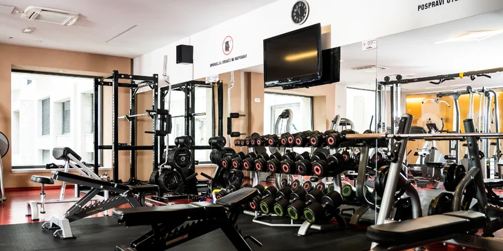 V rámci pobytu môžete neobmedzene využívať aj fitness.