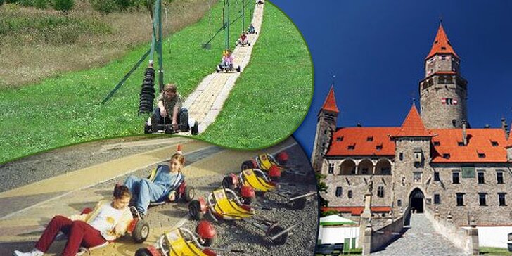7 fantastických jízd na minikárách u hradu Bouzov