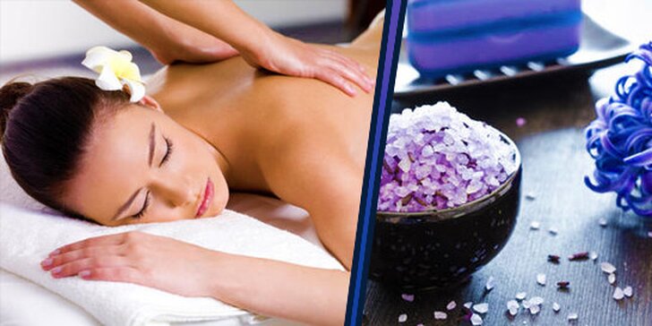 Zdravotně relaxační masáž s aromaterapii + s thajskou masáží hlavy a obličeje
