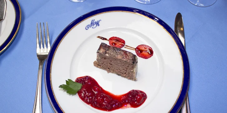 Slavnostní degustační menu pro 2 osoby v restauraci U Modré kachničky