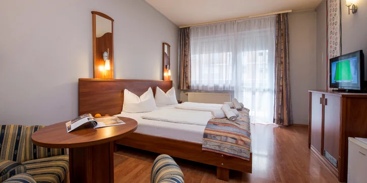 Všechny pokoje mají balkon a některé z nich jsou klimatizované. 