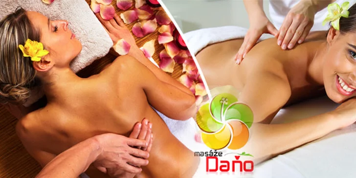 60 minut příjemné a relaxační masáže zad