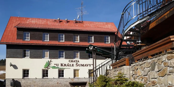 Chata U Krále Šumavy, Kvilda na Šumavě s polopenzí, pro 2 osoby na 6 dní s polopenzí