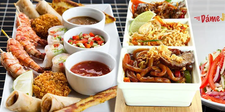 Mega thajské menu pro dva – rozvoz DameJidlo.cz