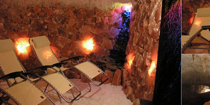 Vstup do ozdravující solné jeskyně v Lipkách
