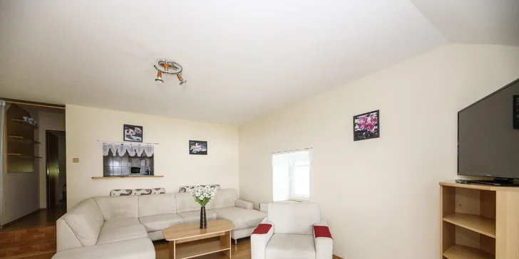 Strávit tu můžete až dva týdny. (Na fotce apartmán)