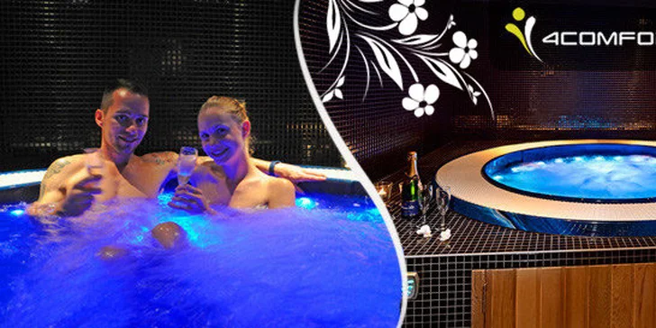 Privátní whirlpool + vstup do saunového světa pro 2