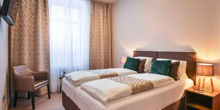 Každý z pokojů je navržen tak, aby poskytoval pocit soukromí a útulné elegance.