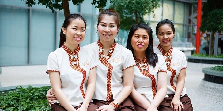 60 minut pravé thajské masáže - výběr ze 7 druhů