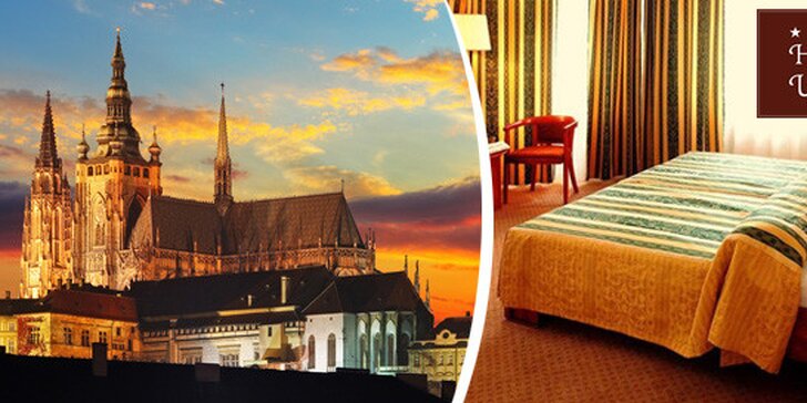 Romantický pobyt pro dva v secesním hotelu v Praze