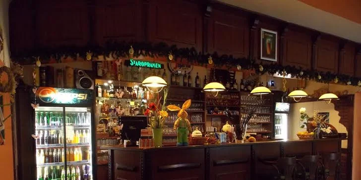 50% sleva na konzumaci v Restauraci U Huberta